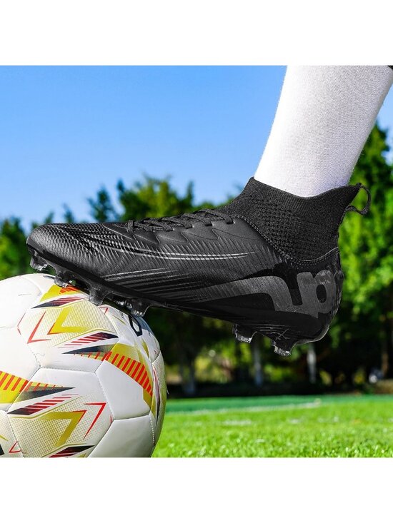 Unisex High-Top Soccer Cleats - Lace-Up Indoor Turf & Outdoor Football Shoes for main image 6